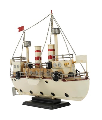 Home Variedades Navio Branco Retrô - Vintage 6 Home Variedades Navio Branco Retrô - Vintage 6