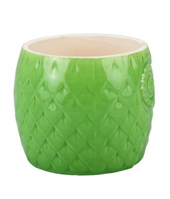 Home Variedades  Vaso Porcelana Verde Coruja  2