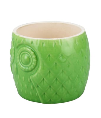 Home Variedades Vaso Porcelana Verde Coruja 4 Home Variedades Vaso Porcelana Verde Coruja 4