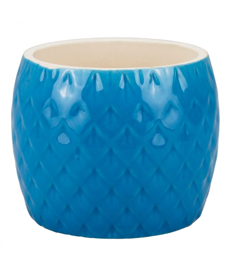 Vaso Porcelana Azul Coruja 6.5x7x7cm