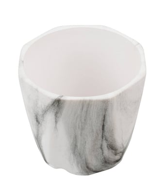 Home Variedades Vaso Porcelana Octagonal Detalhes Preto 3 Home Variedades Vaso Porcelana Octagonal Detalhes Preto 3