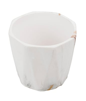 Home Variedades Vaso Porcelana Octagonal Manchas Mármore 3 Home Variedades Vaso Porcelana Octagonal Manchas Mármore 3