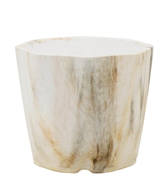 Home Variedades Vaso Porcelana Octagonal Detalhes Marrom 2 Home Variedades Vaso Porcelana Octagonal Detalhes Marrom 2