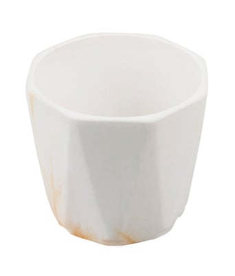 Home Variedades Vaso Porcelana Octagonal Detalhes Laranja 3 Home Variedades Vaso Porcelana Octagonal Detalhes Laranja 3