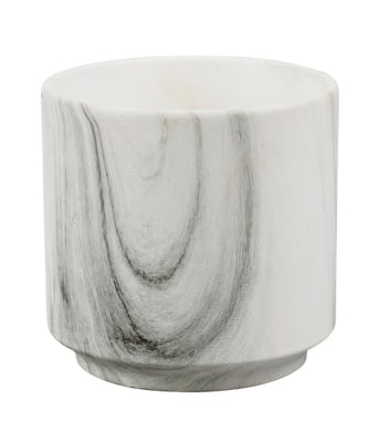 Donna Irene Presentes  Vaso Porcelana Detalhes Preto  1