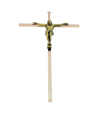 Home Variedades  Crucifixo Jesus Dourado Metal  2