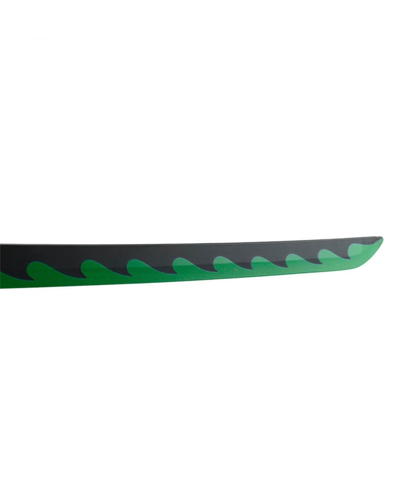 Espada Decorativa Lâmina Verde Guarda Estrela Japonesa Katana 100cm