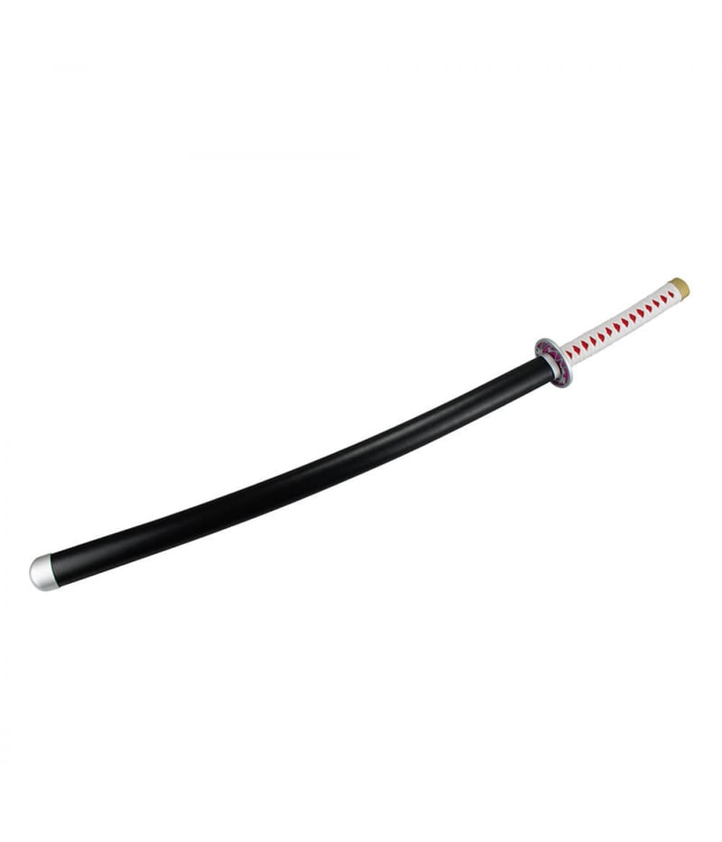 Espada Decorativa Lâmina Rosa Guarda Oval Japonesa Katana 100cm