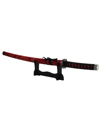 Home Variedades  Espada Decorativa Vermelha Japonesa Katana   2