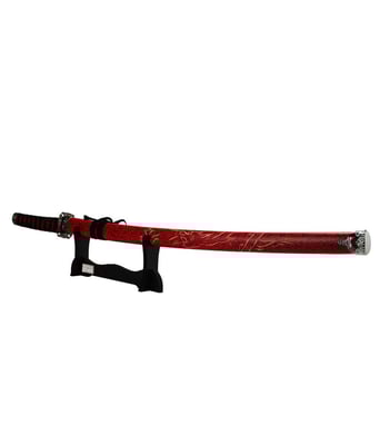 Home Variedades Espada Decorativa Vermelha Japonesa Katana 3 Home Variedades Espada Decorativa Vermelha Japonesa Katana 3