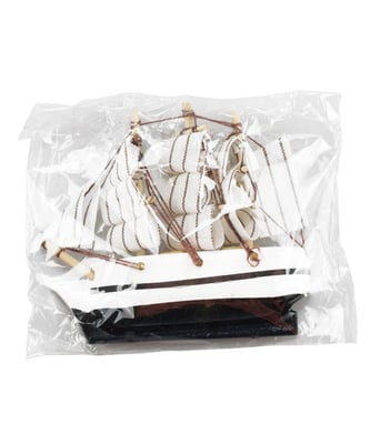 Home Variedades  Miniatura Ímã Barco Navio Veleiro Base Preta  4