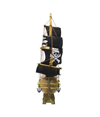 Home Variedades Miniatura Barco Navio Pirata Veleiro Canhão 2 Home Variedades Miniatura Barco Navio Pirata Veleiro Canhão 2