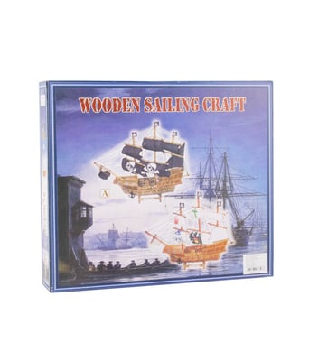 Home Variedades  Navio Veleiro Madeira Escudos Vela Pirata  5