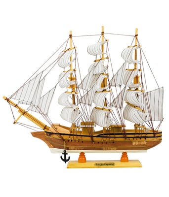 Home Variedades Navio Veleiro Madeira Casco Marrom B-Branca 1 Home Variedades Navio Veleiro Madeira Casco Marrom B-Branca 1