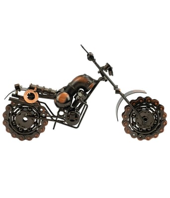 Home Variedades  Motocicleta Decorativo Bronze 16x27x9cm  3