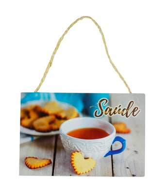 Home Variedades Placa Decorativa Saúde 20x30cm 1 Home Variedades Placa Decorativa Saúde 20x30cm 1