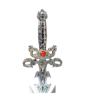 Home Variedades Espada Decorativa Suporte Parede 56cm 3 Home Variedades Espada Decorativa Suporte Parede 56cm 3
