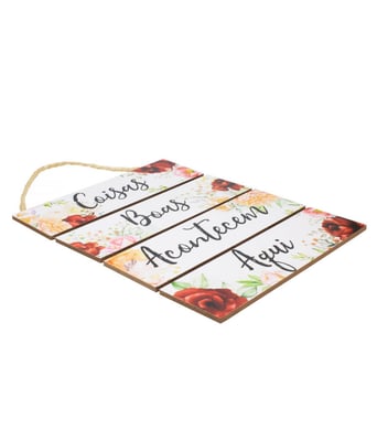 Home Variedades Jogo 4 Placas Decorativas Madeira Cordão 3 Home Variedades Jogo 4 Placas Decorativas Madeira Cordão 3