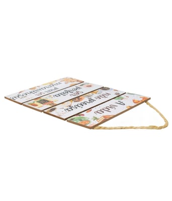 Home Variedades Jg 4 Placas Decorativas Madeira Cordão 2 Home Variedades Jg 4 Placas Decorativas Madeira Cordão 2