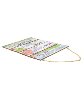 Home Variedades Jogo 4 Placas Decorativas Madeira Cordão 2 Home Variedades Jogo 4 Placas Decorativas Madeira Cordão 2