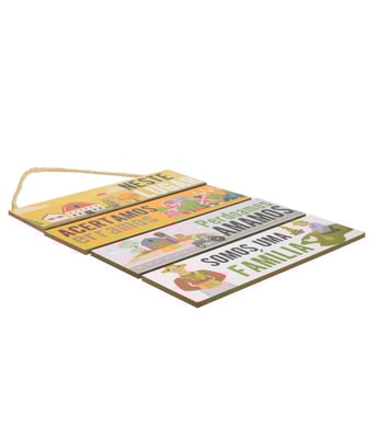 Home Variedades Jogo 4 Placas Decorativas Madeira Cordão 3 Home Variedades Jogo 4 Placas Decorativas Madeira Cordão 3
