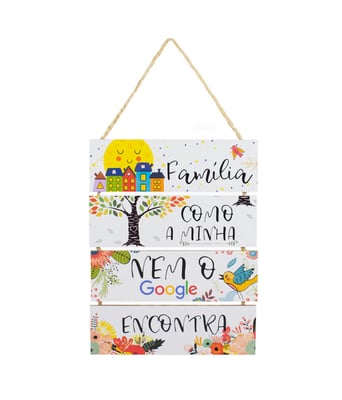 Home Variedades Jogo 4 Placas Decorativas Madeira Cordão 1 Home Variedades Jogo 4 Placas Decorativas Madeira Cordão 1