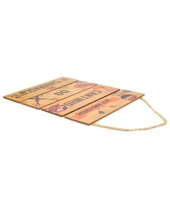 Home Variedades Jogo 4 Placas Decorativas Madeira Cordão 2 Home Variedades Jogo 4 Placas Decorativas Madeira Cordão 2