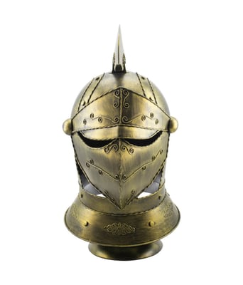 Home Variedades  Capacete Cavaleiro Medieval Dourado  1