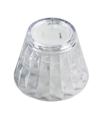 Home Variedades Luminária Copo Transparente 5x6.5cm 2 Home Variedades Luminária Copo Transparente 5x6.5cm 2