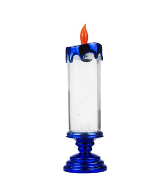 Home Variedades Luminária Vela Azul Redemoinho 26cm 1 Home Variedades Luminária Vela Azul Redemoinho 26cm 1