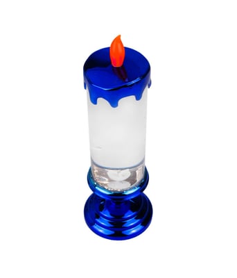 Home Variedades Luminária Vela Azul Redemoinho 26cm 2 Home Variedades Luminária Vela Azul Redemoinho 26cm 2