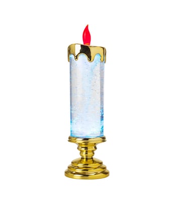 Home Variedades Luminária Vela Dourada Redemoinho 26cm 3 Home Variedades Luminária Vela Dourada Redemoinho 26cm 3