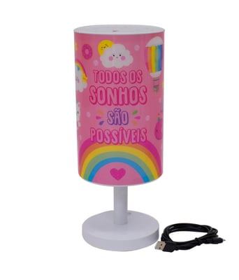 Home Variedades Luminária Abajur Gato Unicórnio Sereia 1 Home Variedades Luminária Abajur Gato Unicórnio Sereia 1