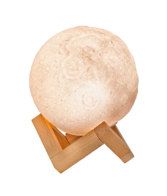 Home Variedades Luminária Lua 3 Iluminações 17x13x13cm 4 Home Variedades Luminária Lua 3 Iluminações 17x13x13cm 4