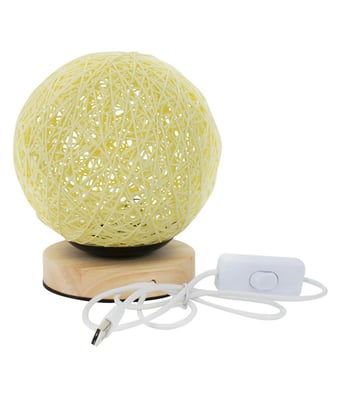 Home Variedades Luminária Bola Amarela 18x15x15cm 1 Home Variedades Luminária Bola Amarela 18x15x15cm 1