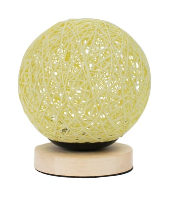 Home Variedades Luminária Bola Amarela 18x15x15cm 3 Home Variedades Luminária Bola Amarela 18x15x15cm 3