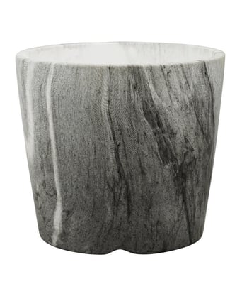 Home Variedades Vaso Porcelana Preto Estilo Mármore 2 Home Variedades Vaso Porcelana Preto Estilo Mármore 2