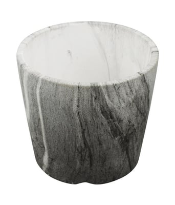 Home Variedades Vaso Porcelana Preto Estilo Mármore 3 Home Variedades Vaso Porcelana Preto Estilo Mármore 3