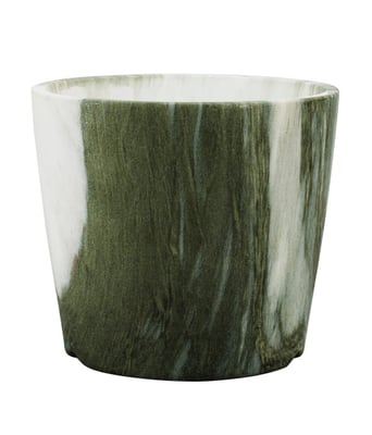 Home Variedades  Vaso Porcelana Verde Estilo Mármore   1