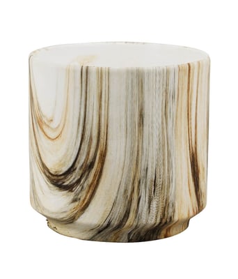 Home Variedades Vaso Porcelana Marrom Estilo Mármore 8x8x8cm 1 Home Variedades Vaso Porcelana Marrom Estilo Mármore 8x8x8cm 1