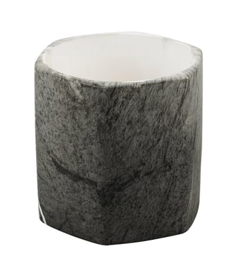 Home Variedades Vaso Porcelana Hexagonal Preto 3 Home Variedades Vaso Porcelana Hexagonal Preto 3