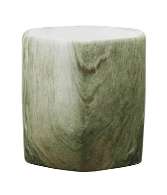 Home Variedades Vaso Porcelana Hexagonal Verde 2 Home Variedades Vaso Porcelana Hexagonal Verde 2
