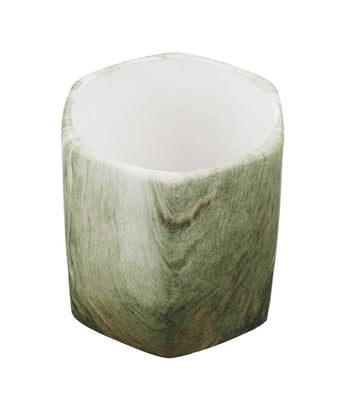 Home Variedades Vaso Porcelana Hexagonal Verde 3 Home Variedades Vaso Porcelana Hexagonal Verde 3