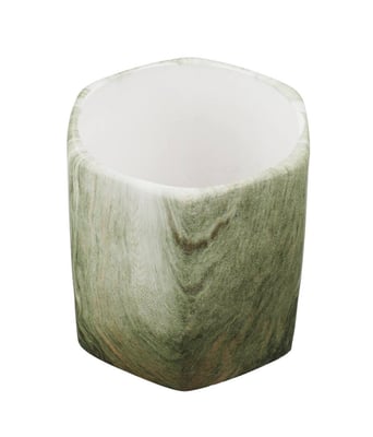 Home Variedades  Vaso Porcelana Hexagonal Verde   3