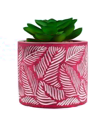 Home Variedades Vaso Cimento Vinho Planta Artificial 9x7x7cm 1 Home Variedades Vaso Cimento Vinho Planta Artificial 9x7x7cm 1