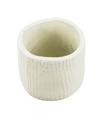 Home Variedades  Vaso Cimento Branco  3