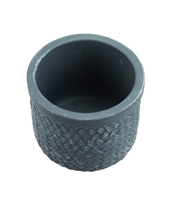 Home Variedades Vaso Cimento Entrelaçado Cinza Escuro 3 Home Variedades Vaso Cimento Entrelaçado Cinza Escuro 3