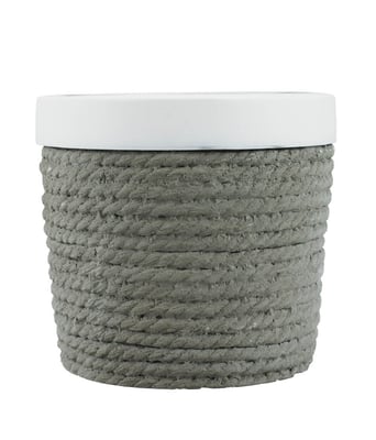 Home Variedades Vaso Cimento Cordas Cinza 10x11x11cm 1 Home Variedades Vaso Cimento Cordas Cinza 10x11x11cm 1