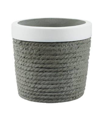 Home Variedades Vaso Cimento Cordas Cinza 10x11x11cm 2 Home Variedades Vaso Cimento Cordas Cinza 10x11x11cm 2