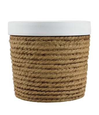 Home Variedades Vaso Cimento Cordas Marrom 1 Home Variedades Vaso Cimento Cordas Marrom 1